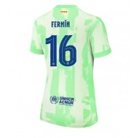 Camiseta Barcelona Fermin Lopez #16 Tercera Equipación para mujer 2024-25 manga corta